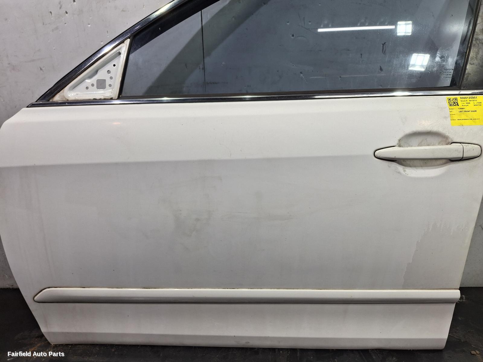 2006-2011 Toyota Camry Left Front Door