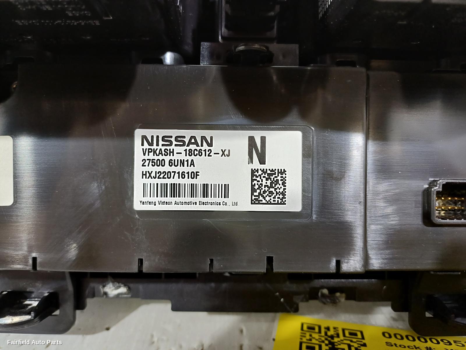 2022-2025 Nissan Qashqai Heater Ac Controls