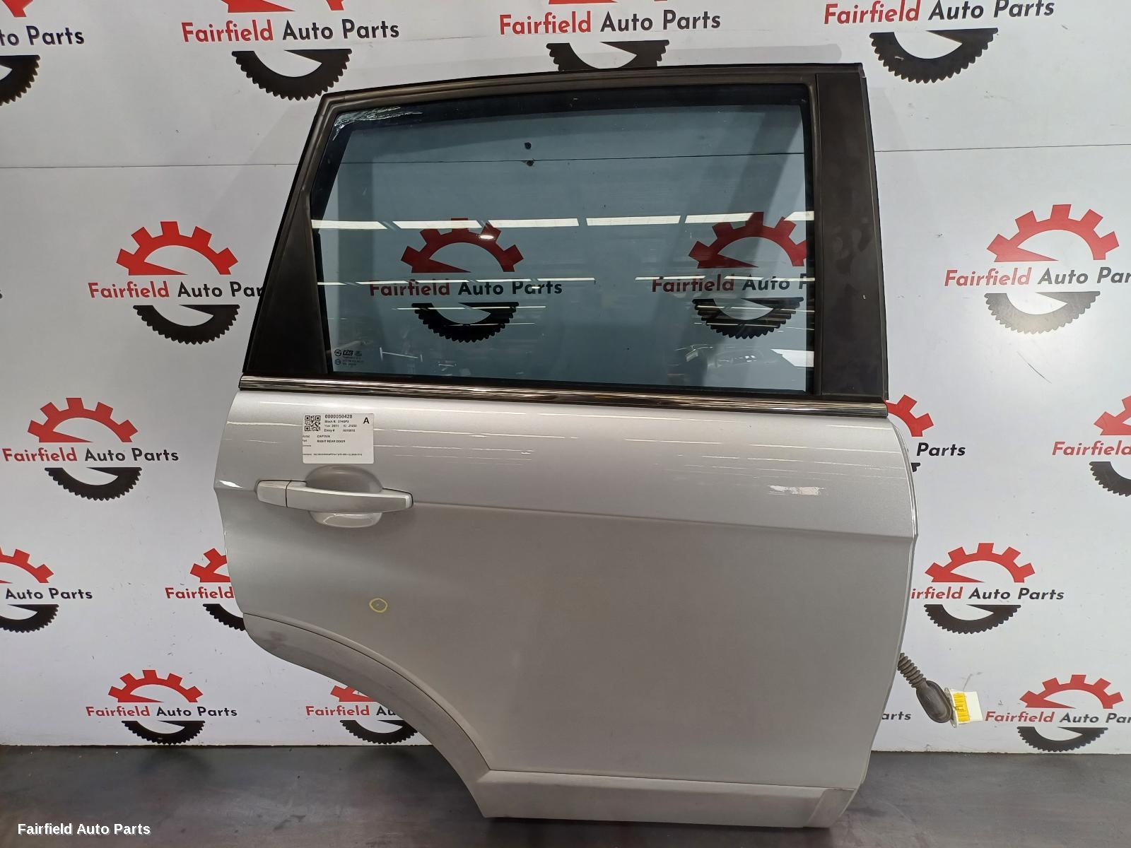 2011 Holden Captiva Right Rear Door Sliding