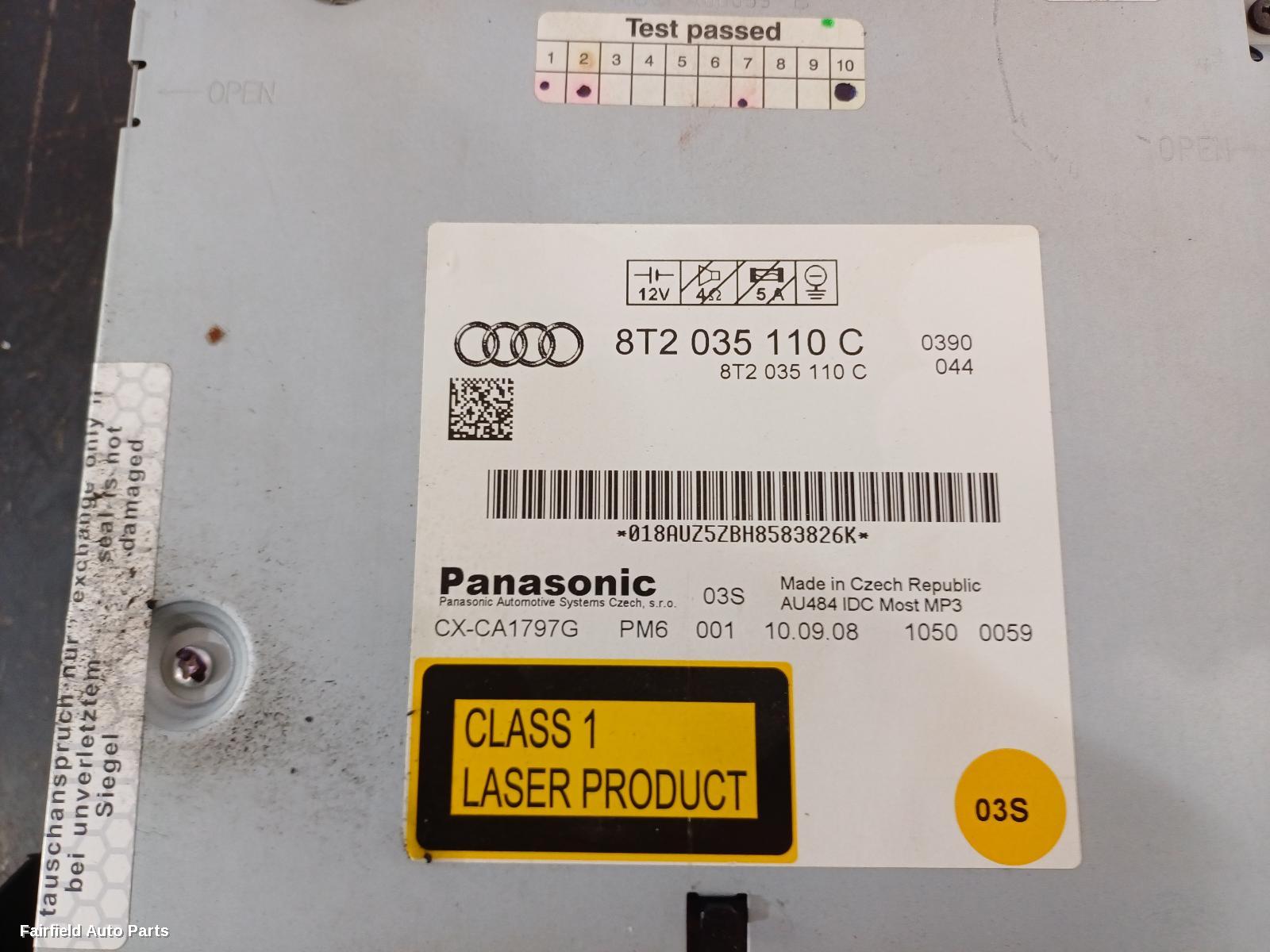 2008-2016 Audi A4 Radio Cd Dvd Sat Tv