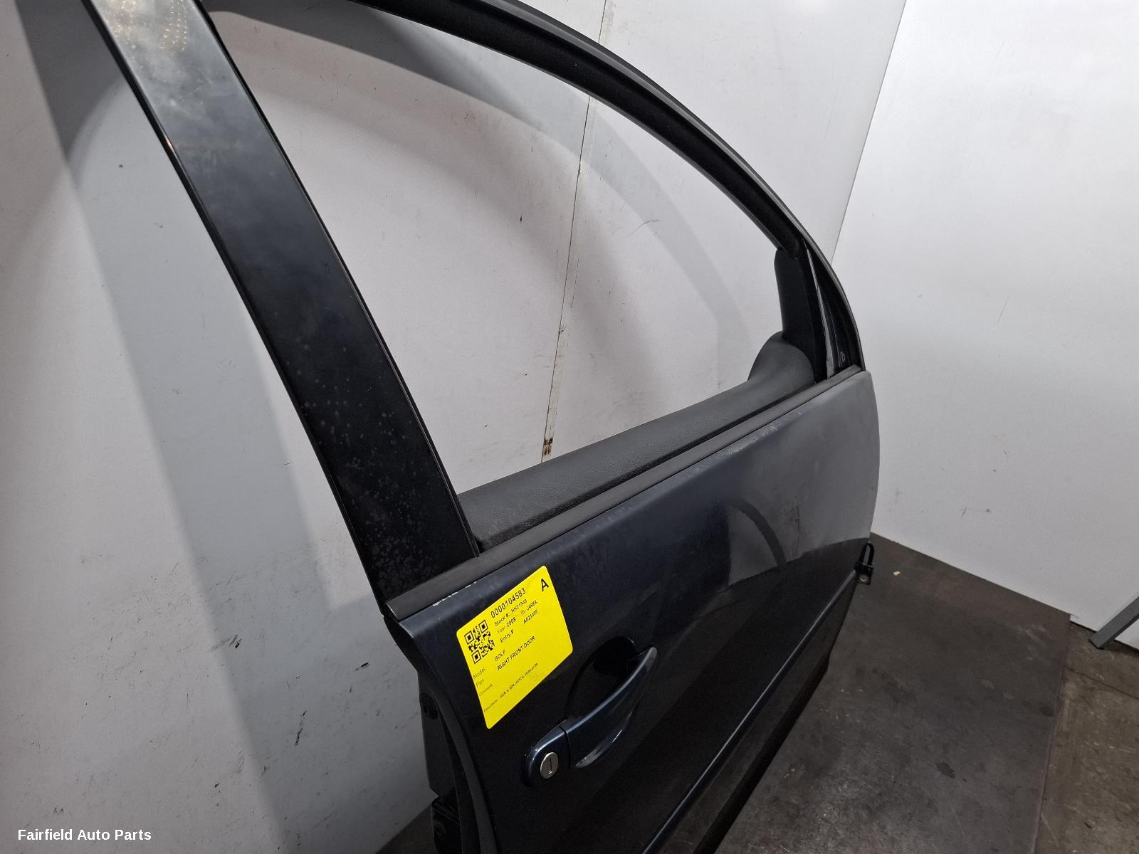 2004-2009 Volkswagen Golf Right Front Door