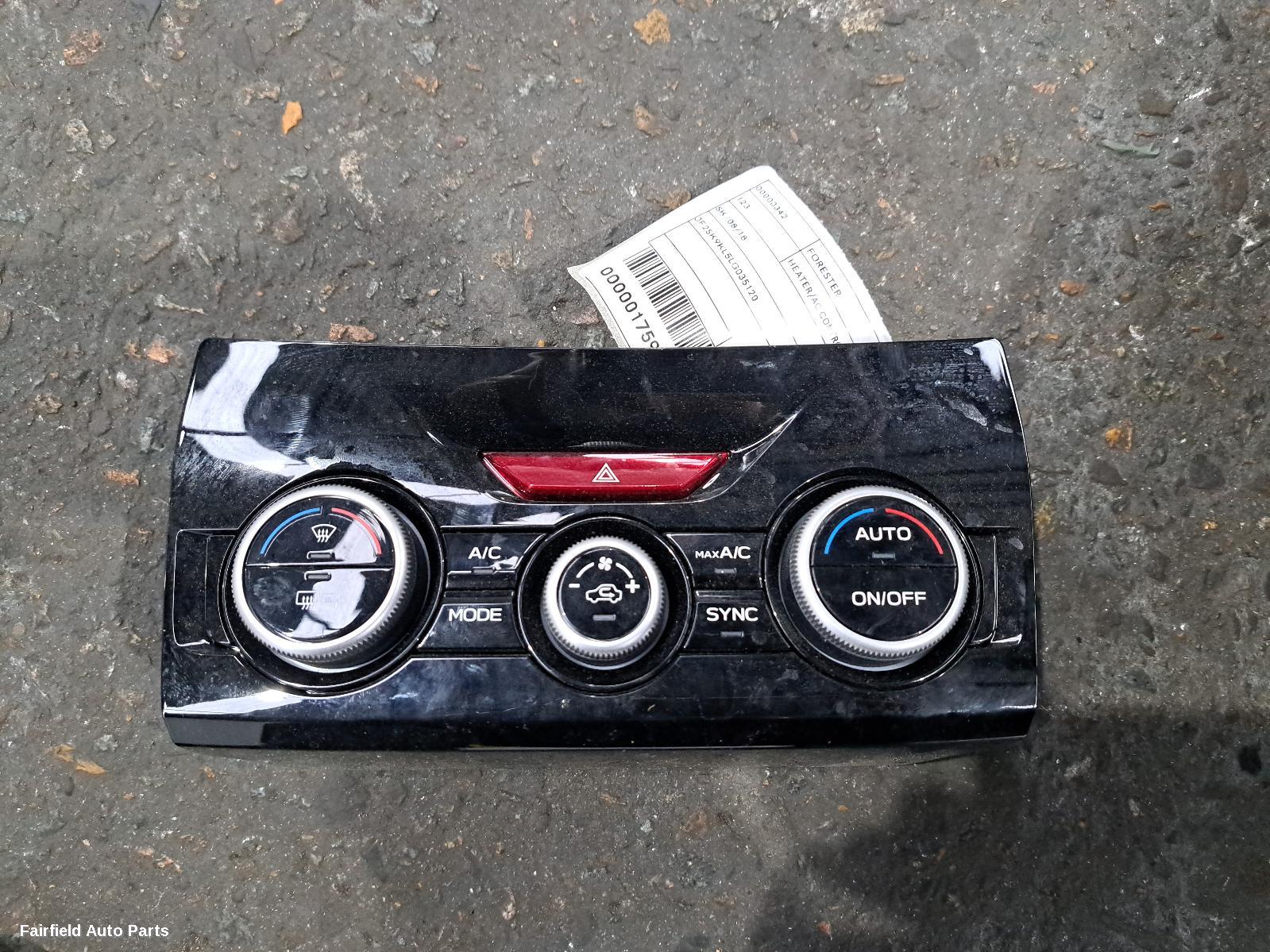 2018-2024 Subaru Forester Heater Ac Controls