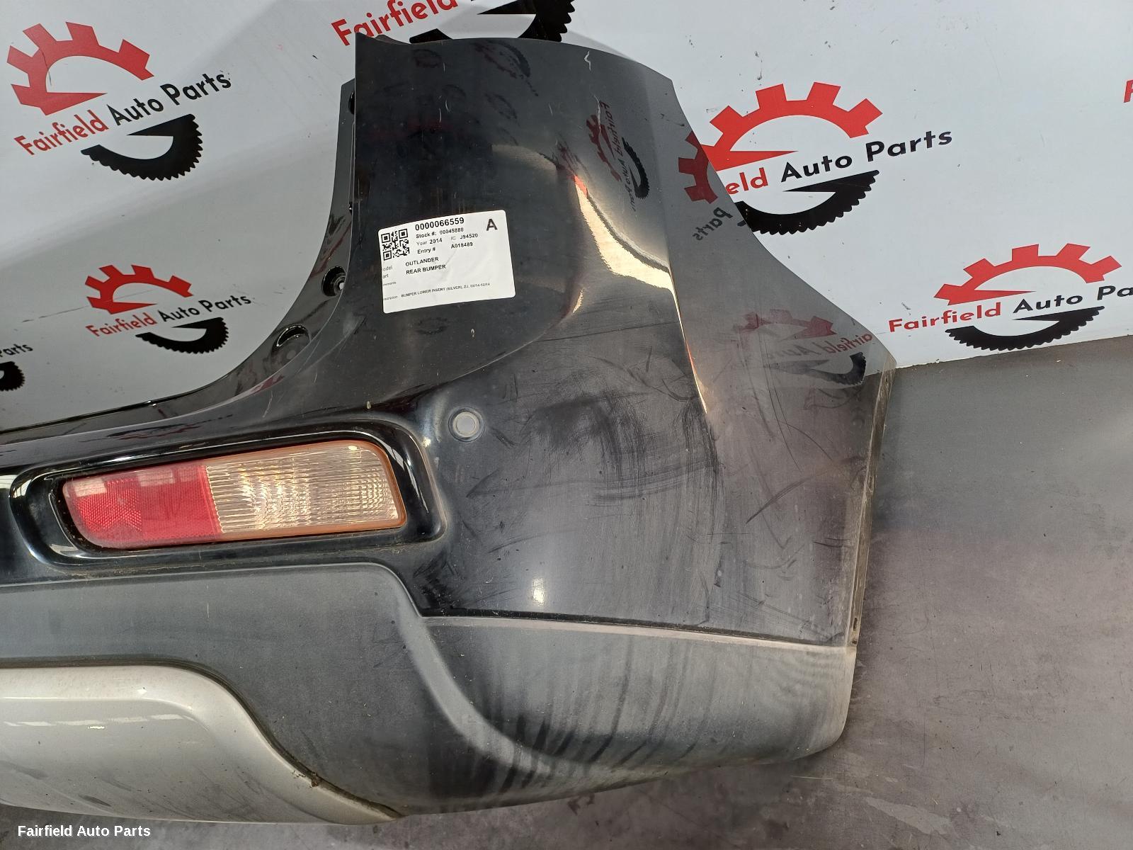 2014 Mitsubishi Outlander Rear Bumper