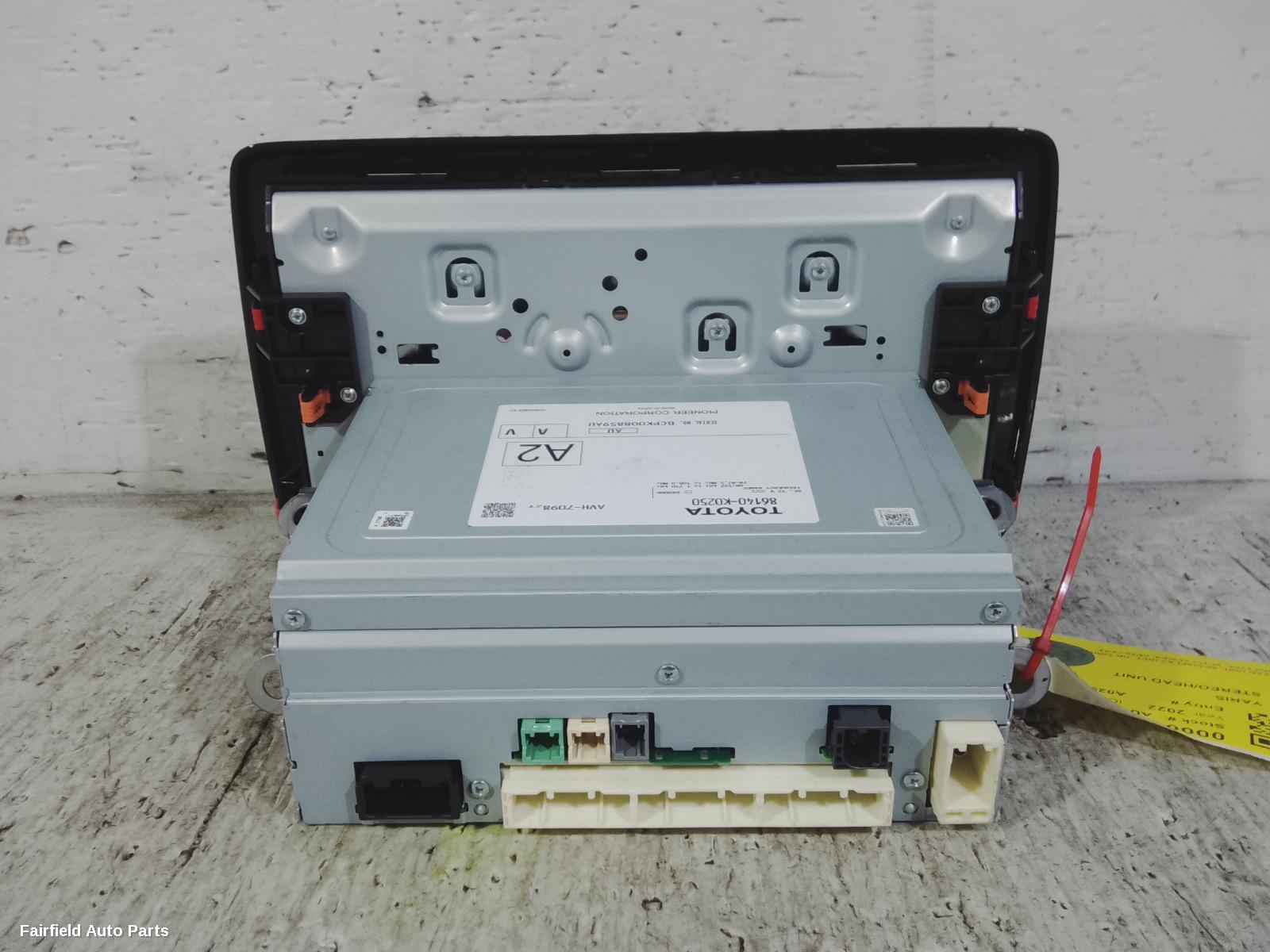 2020-2023 Toyota Yaris Radio Cd Dvd Sat Tv