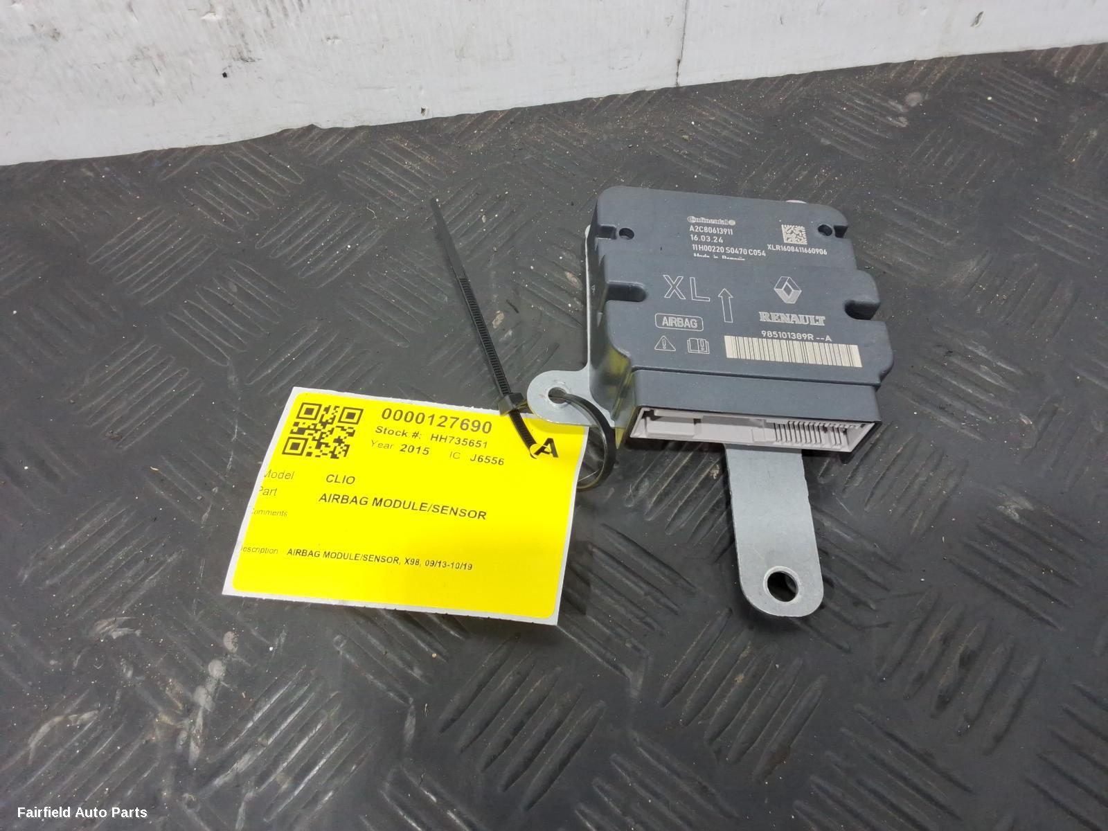 2013-2019 Renault Clio Airbag Module Sensor
