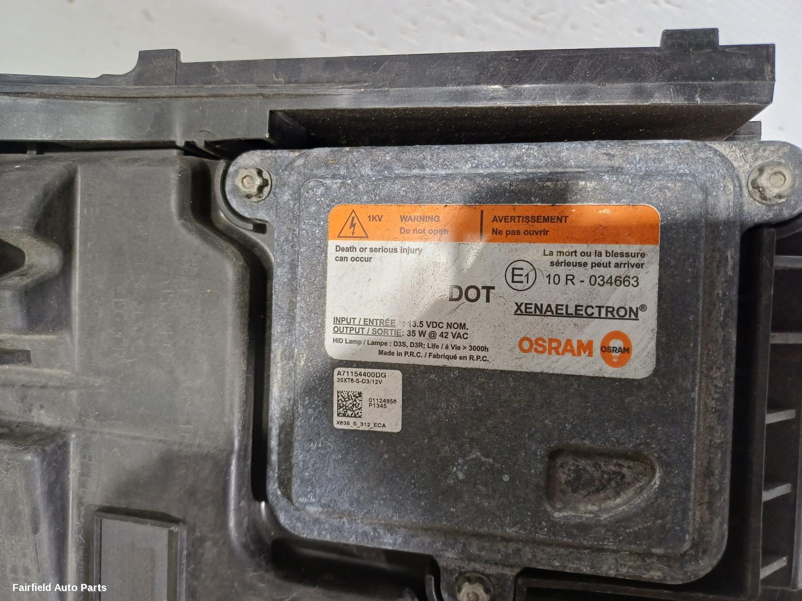 2011-2015 Land Rover Rangerover Evoque Left Headlamp