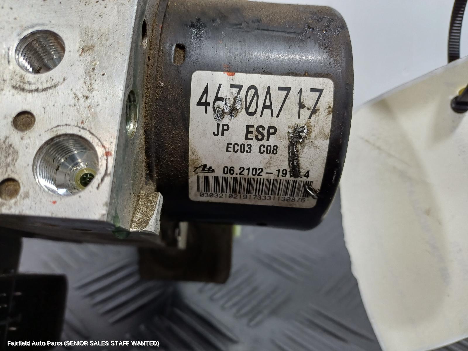 2012 Mitsubishi Lancer Abs Pump Modulator