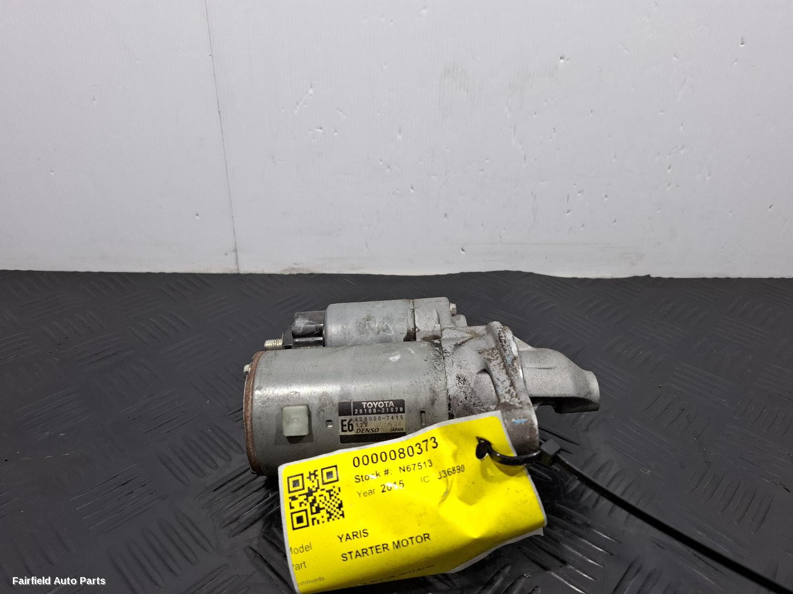 2011-2020 Toyota Yaris Starter