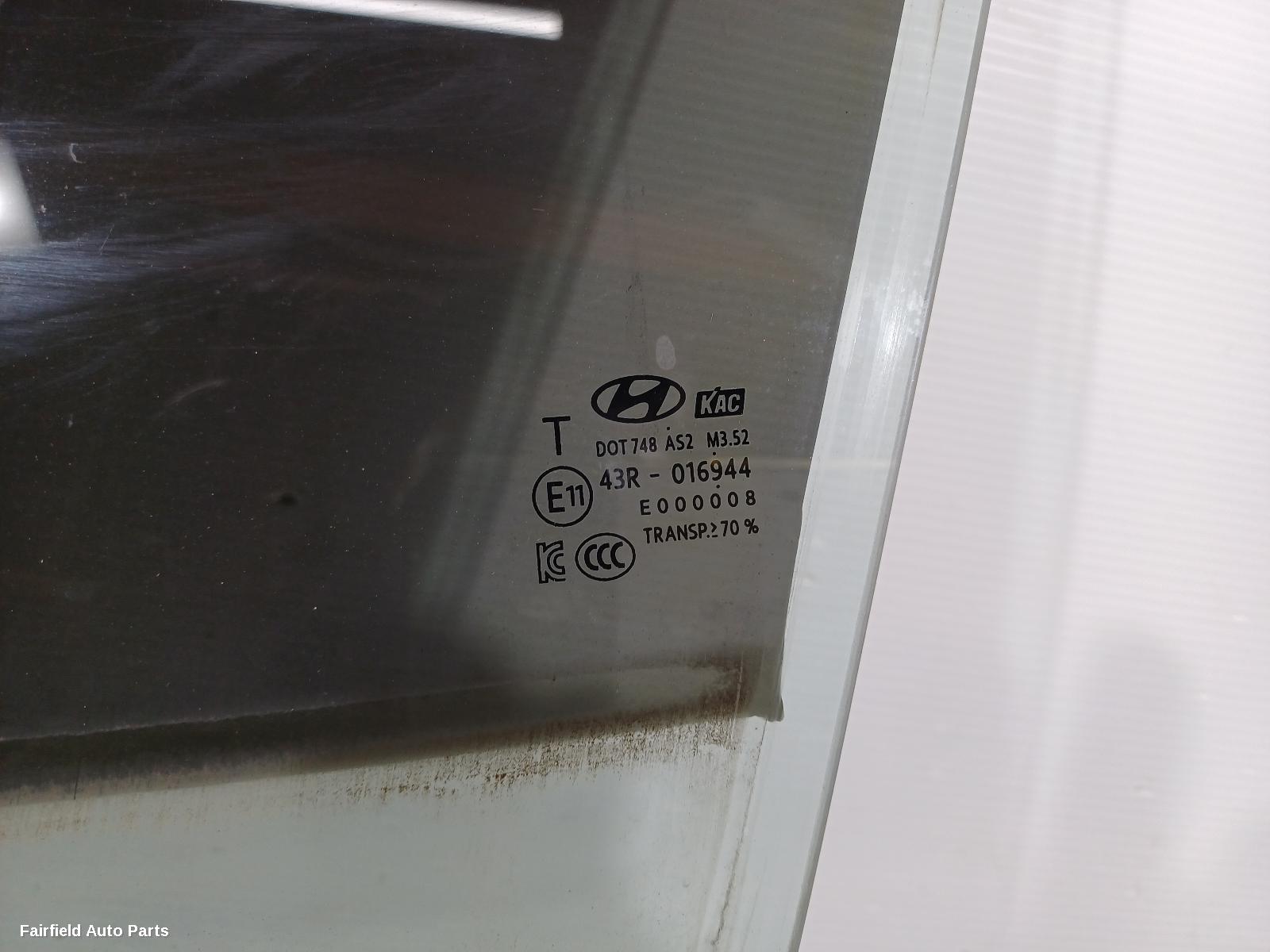 2017-2023 Hyundai Kona Left Front Door Window