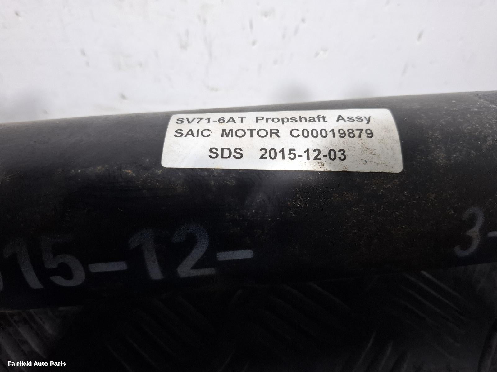 2015-2025 Ldv G10 Rear Drive Shaft
