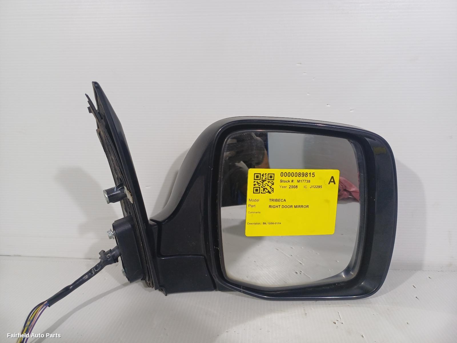 2006-2014 Subaru Tribeca Right Door Mirror