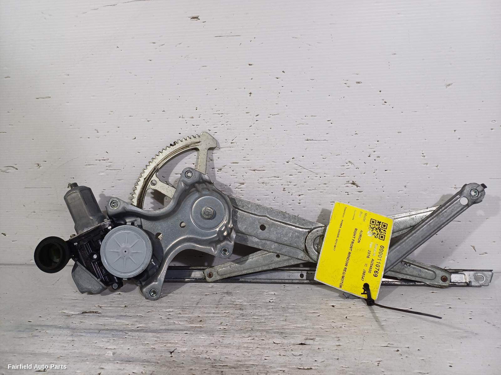 2012-2017 Toyota Aurion Right Front Window Reg Motor