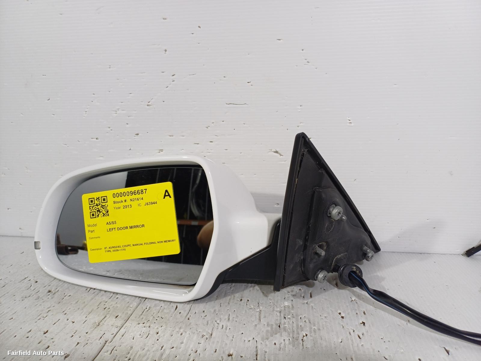 2009-2016 Audi A5 Left Door Mirror