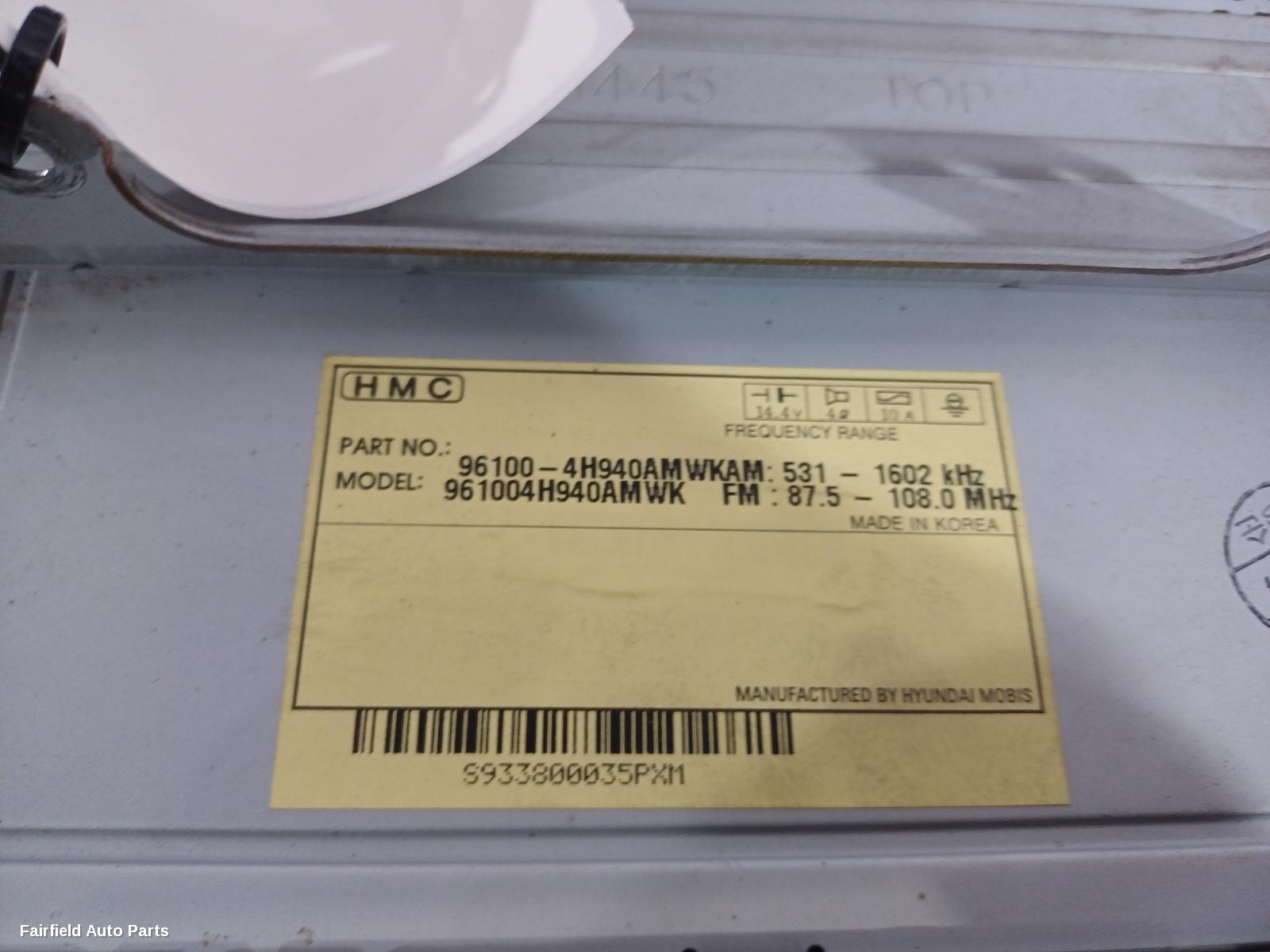 2007-2010 Hyundai Iload/imax Radio Cd Dvd Sat Tv