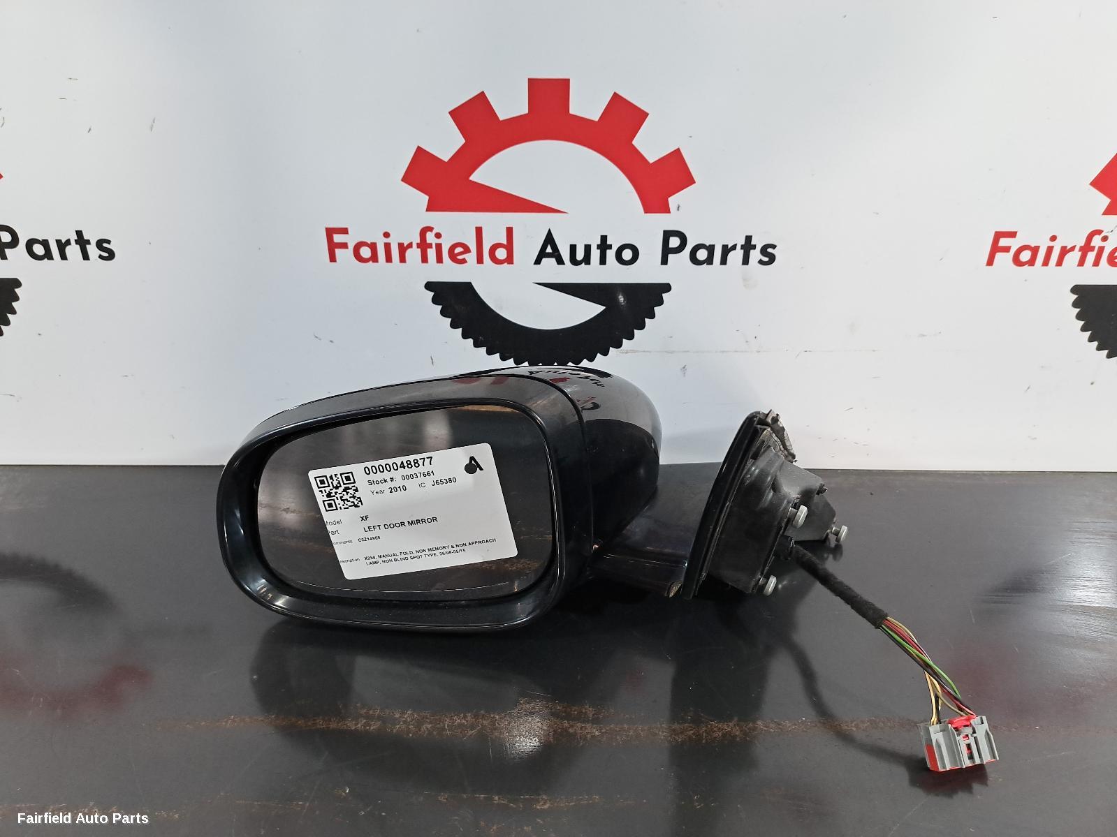 2010 Jaguar Xf Left Door Mirror