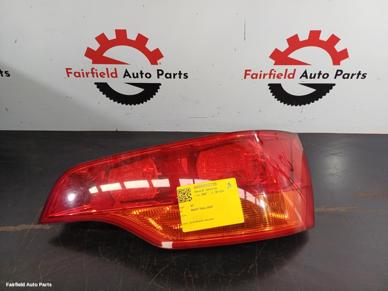 2006-2009 Audi Q7 Right Taillight