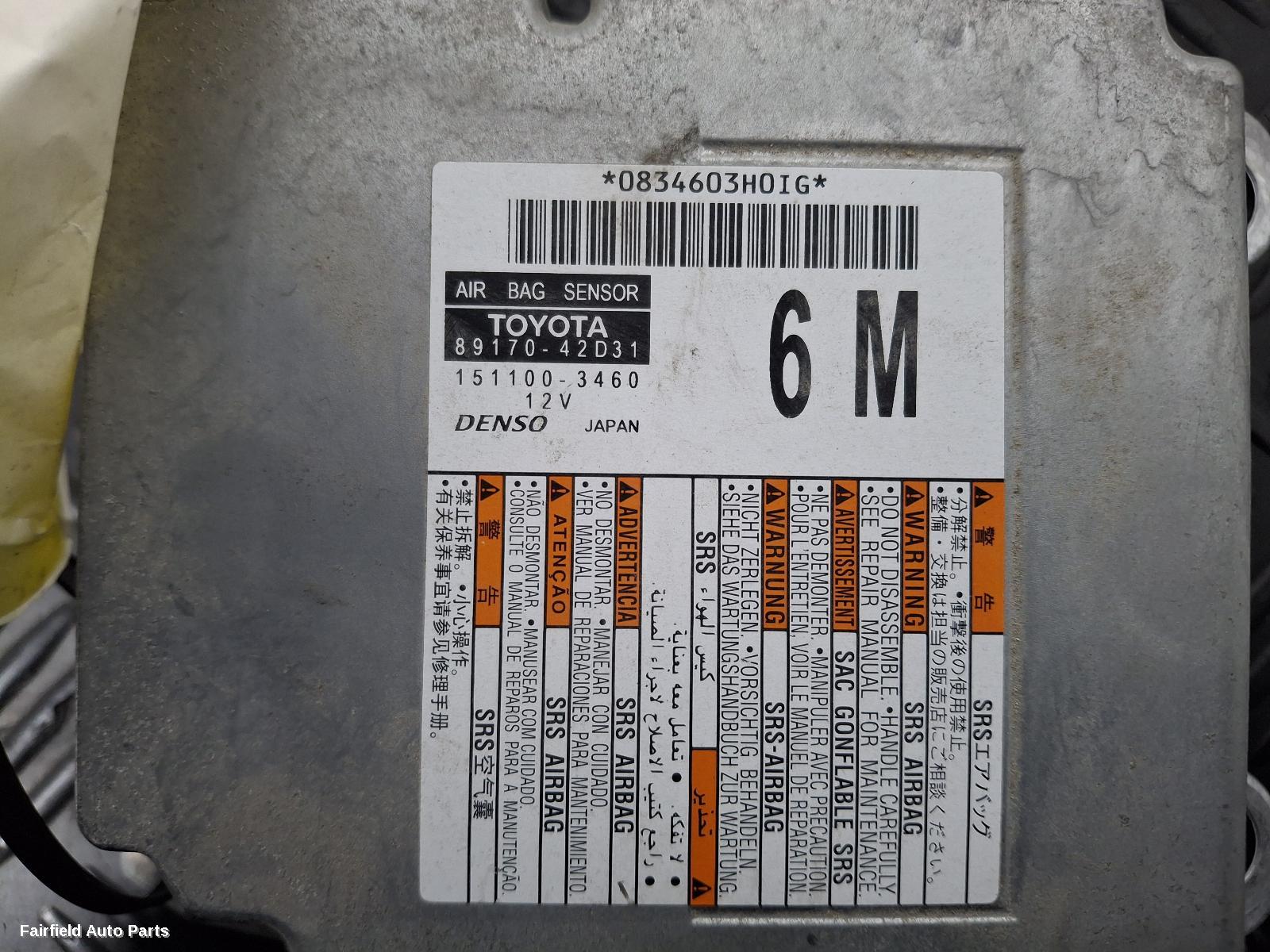 2018-2025 Toyota Rav4 Airbag Module Sensor
