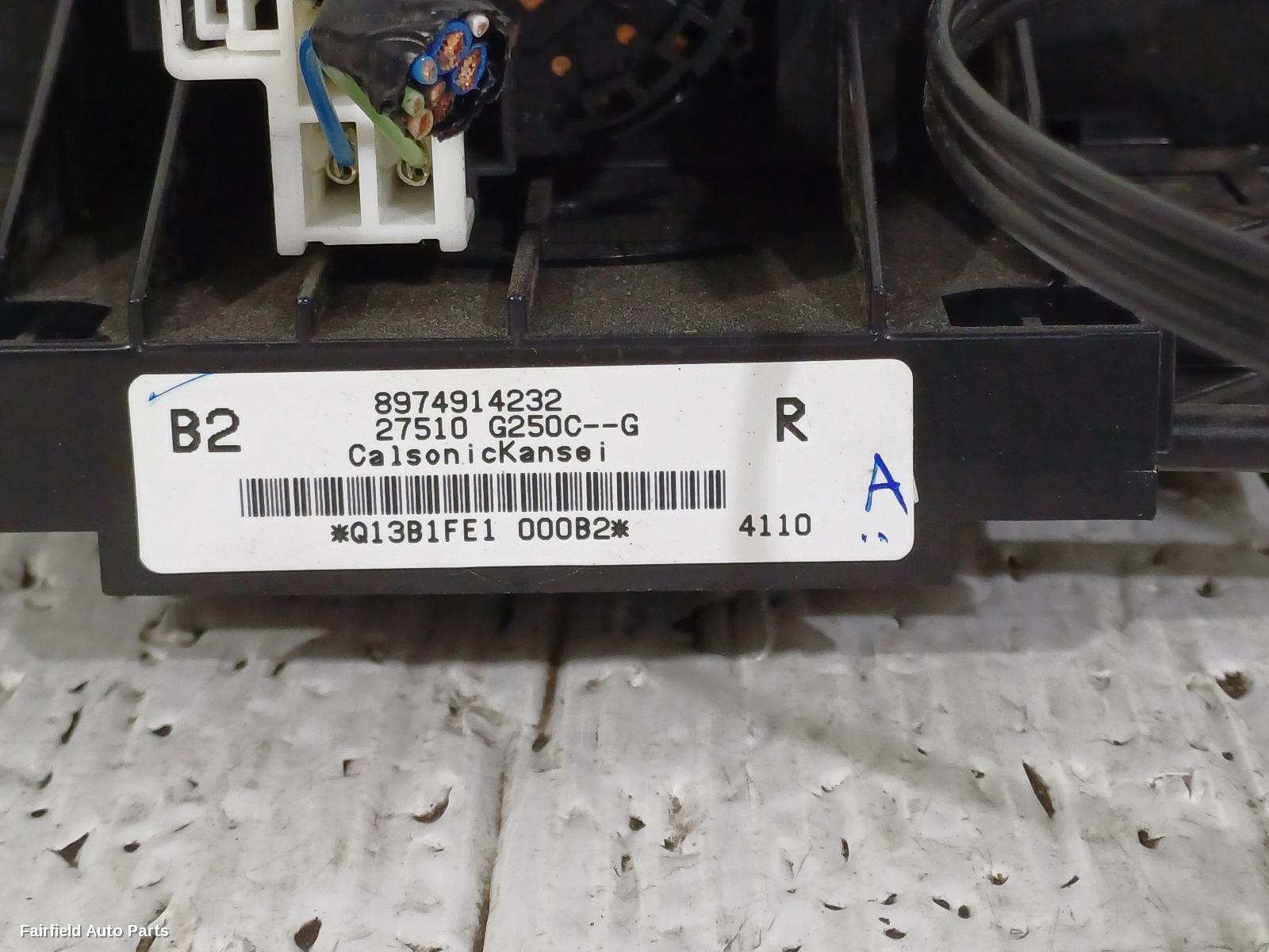 2020-2026 Mazda Bt50 Heater Ac Controls