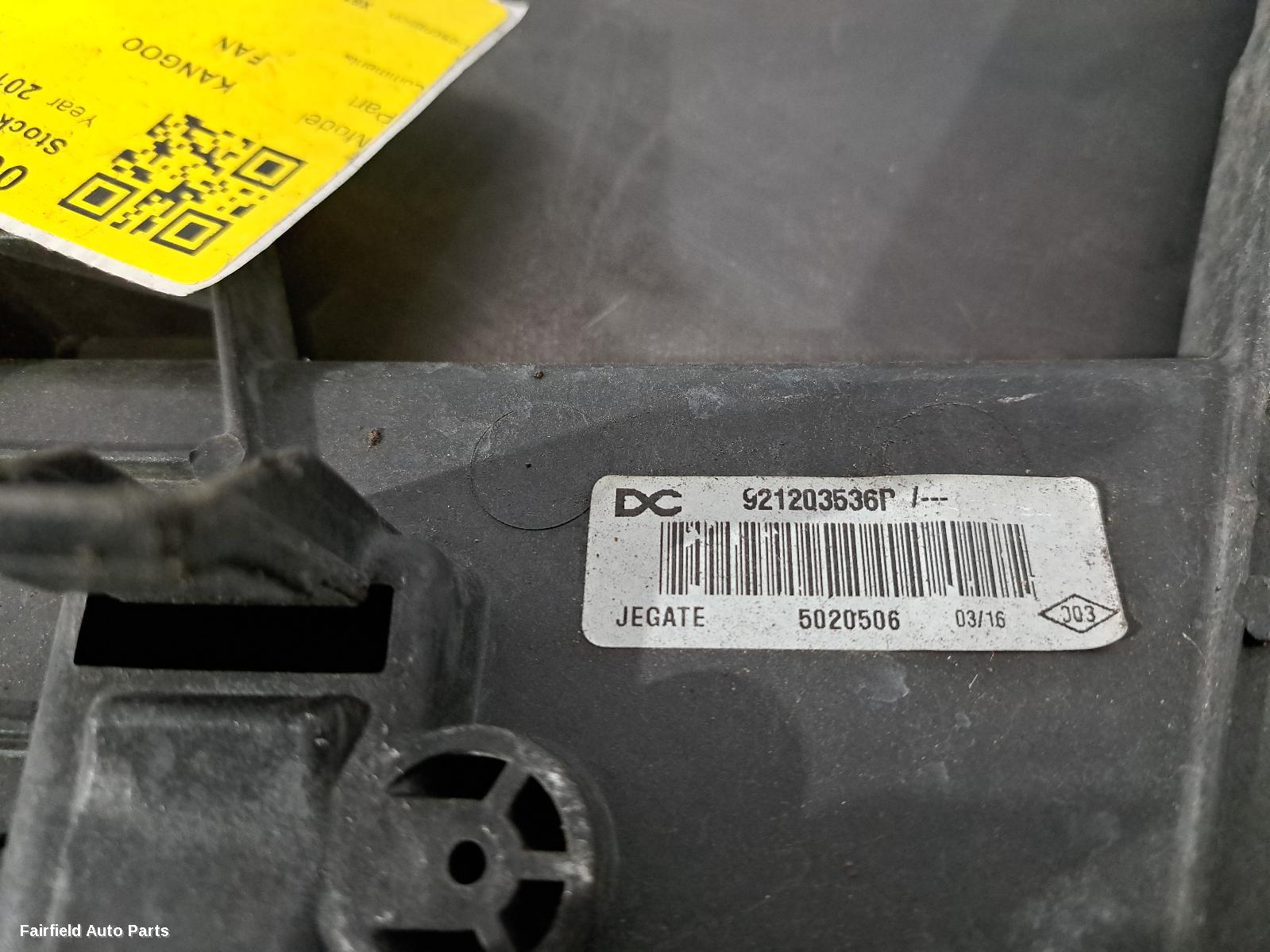 2010-2016 Renault Kangoo Fan