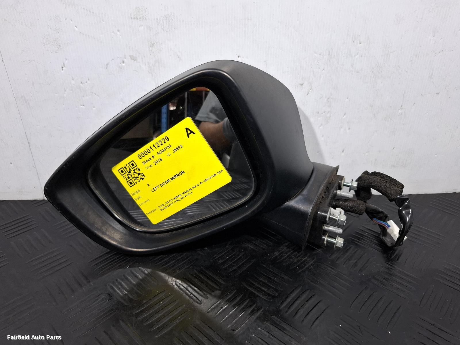 2014-2016 Mazda 2 Left Door Mirror