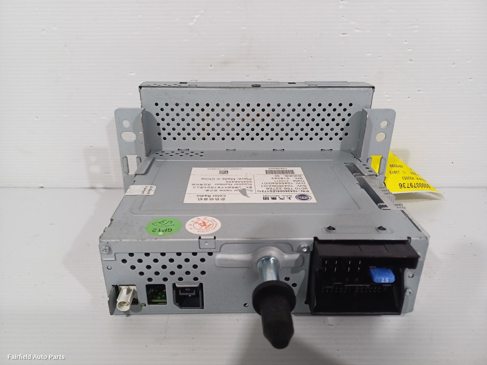 2017-2024 Mg Zs Radio Cd Dvd Sat Tv