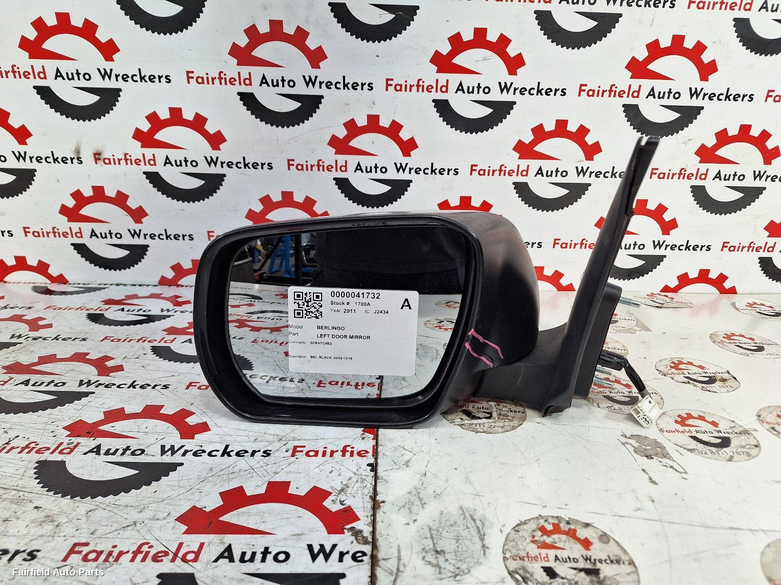 2009-2018 Citroen Berlingo Left Door Mirror