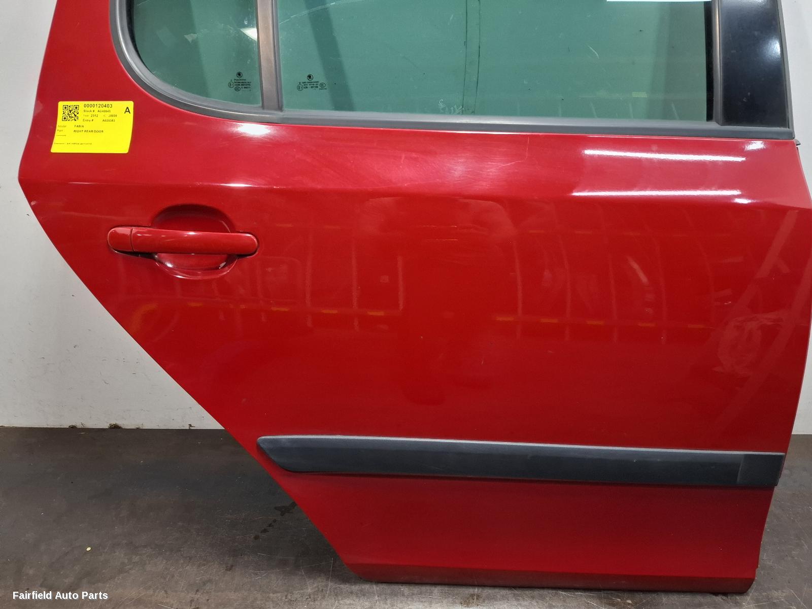 2011-2015 Skoda Fabia Right Rear Door Sliding