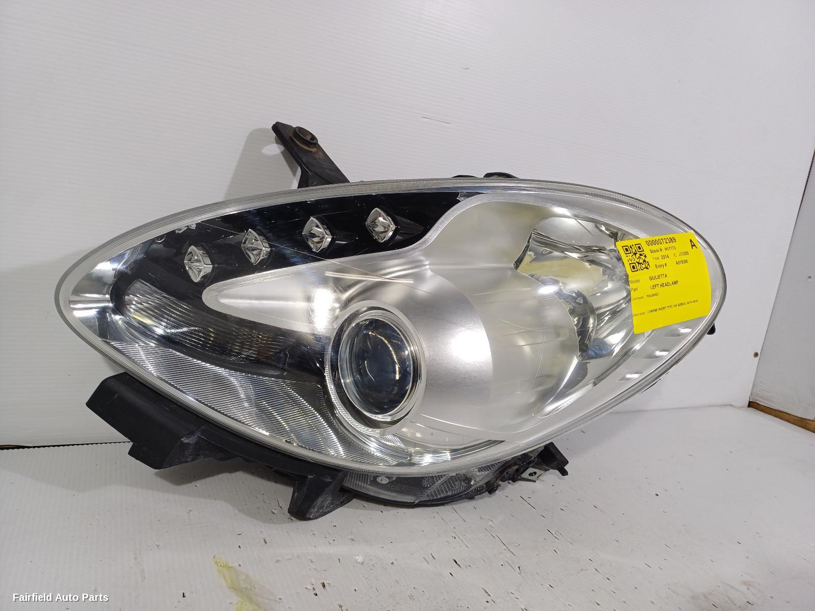 2011-2016 Alfa Romeo Giulietta Left Headlamp