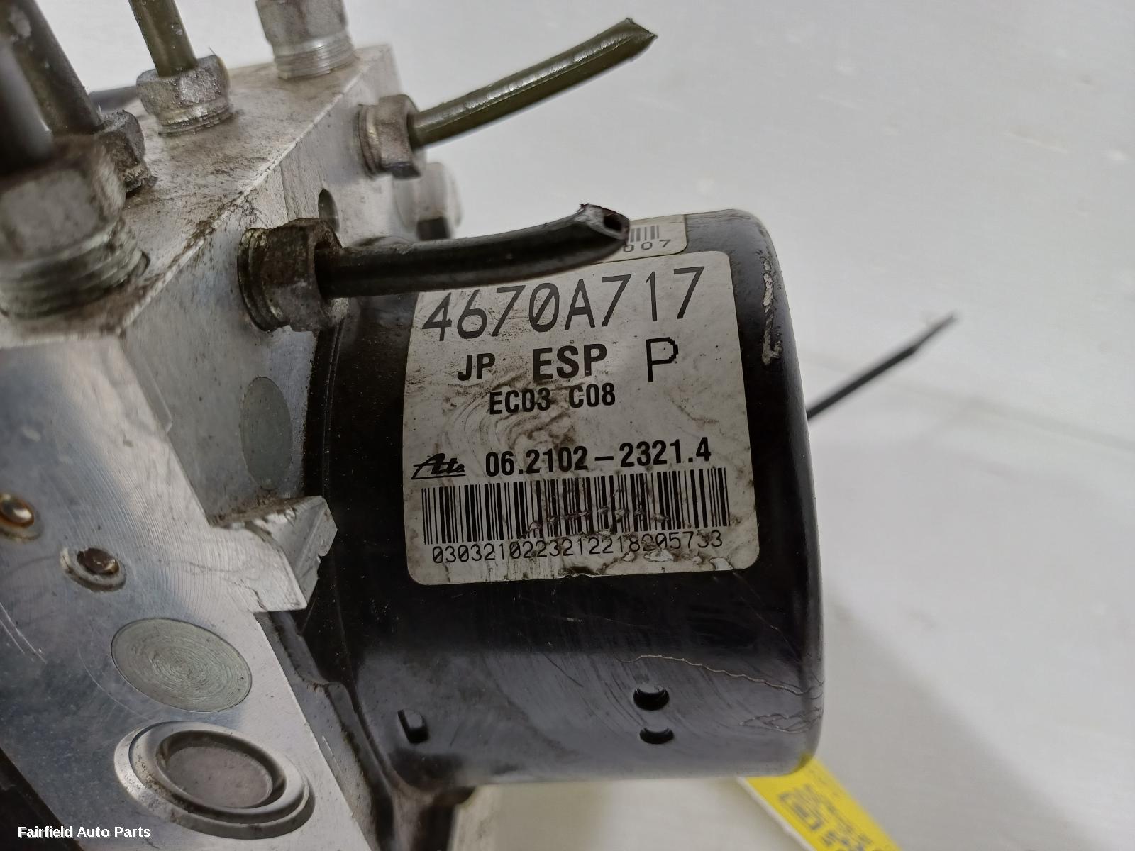 2010 Mitsubishi Lancer Abs Pump Modulator