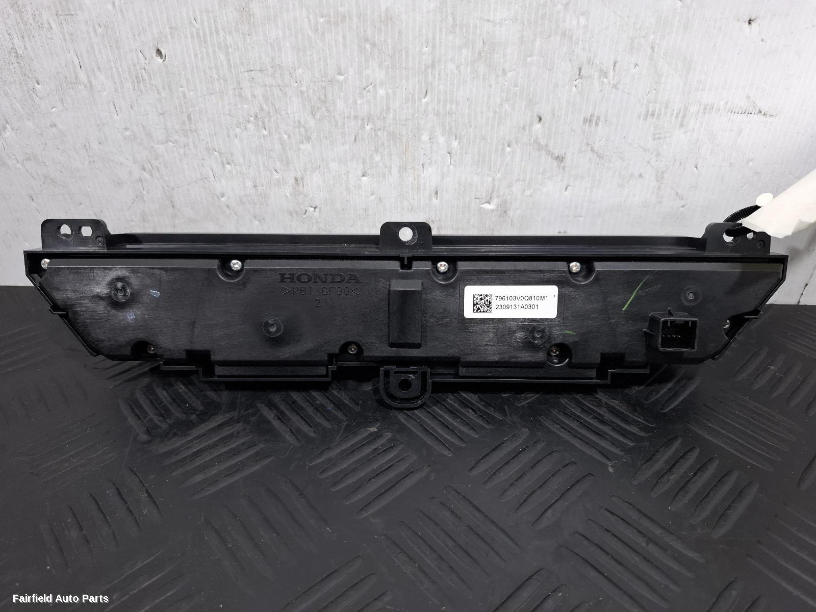 2023-2026 Honda Zrv Heater Ac Controls