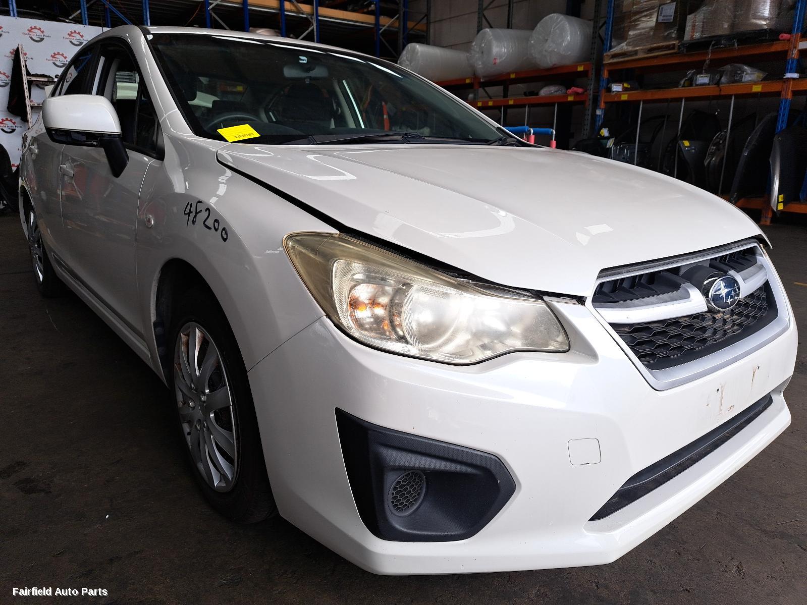 2012 Subaru Impreza Right Rear Door Sliding