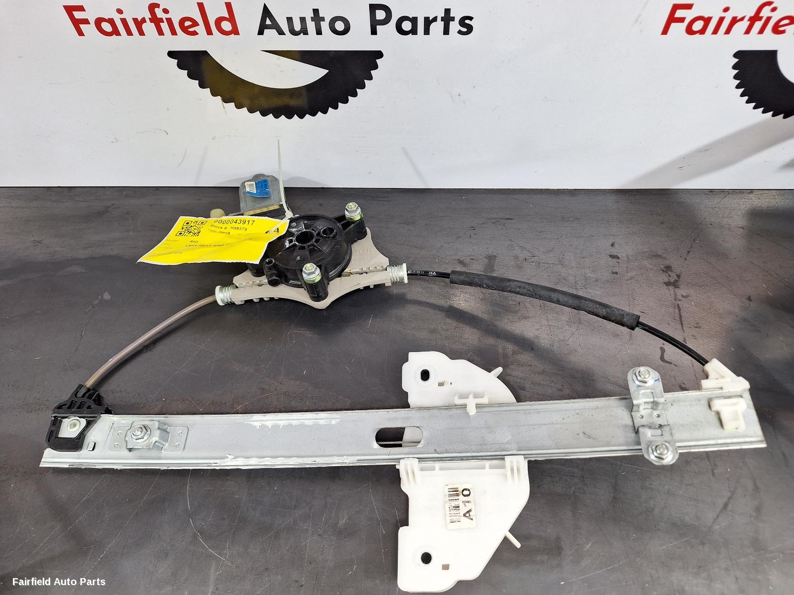 2016-2023 Kia Rio Left Rear Wnd Reg Motor