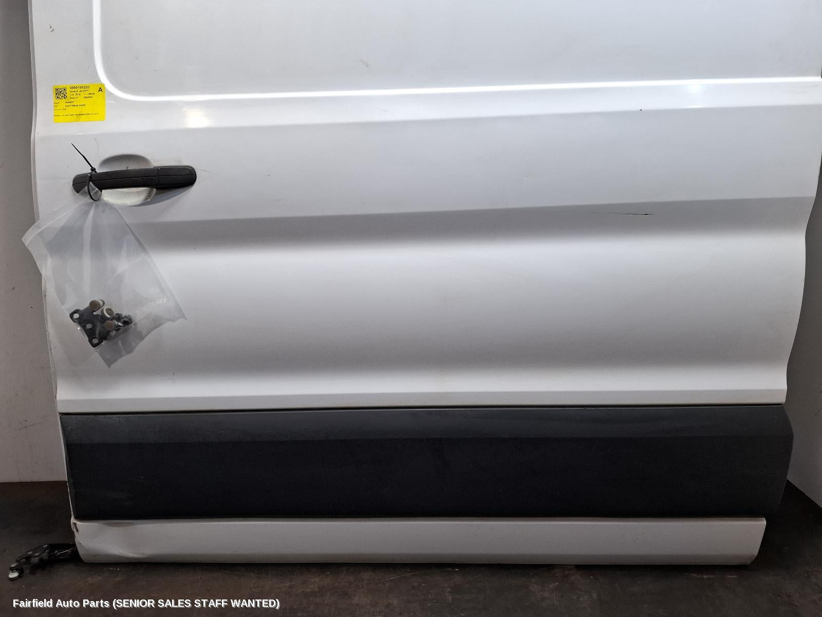 2019 Ford Transit Right Rear Door Sliding