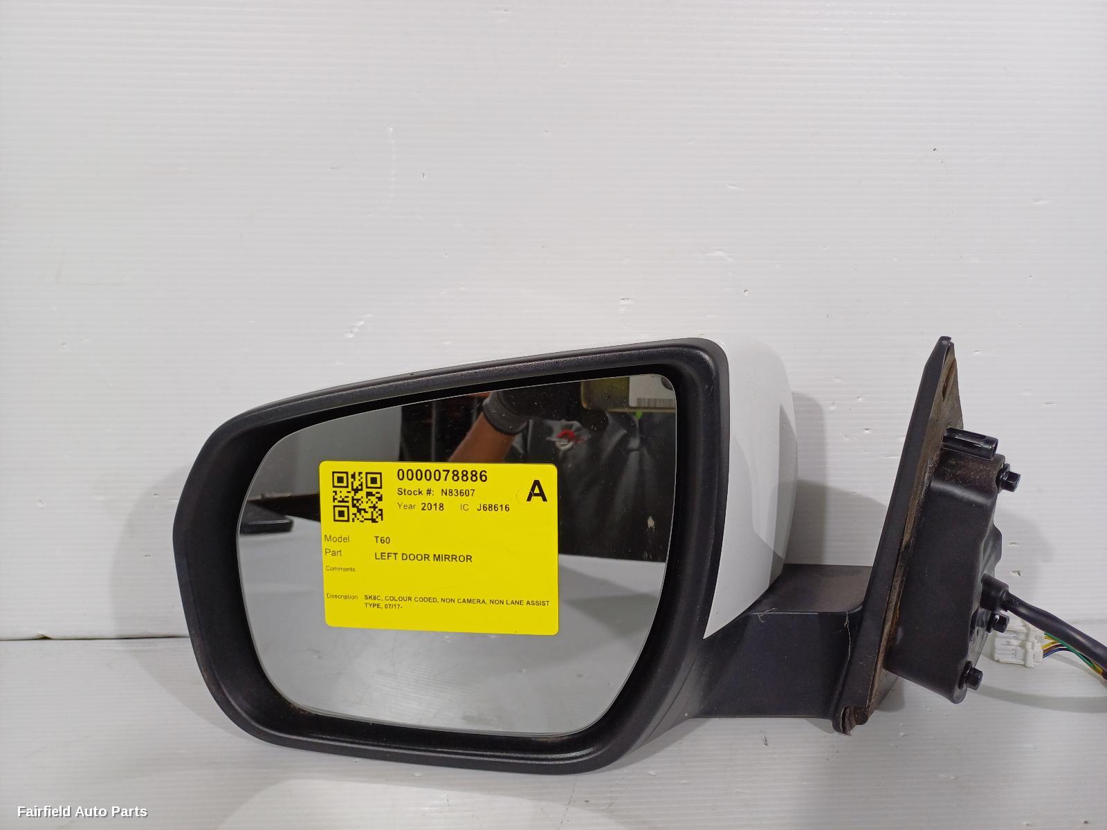 2017-2025 Ldv T60 Left Door Mirror