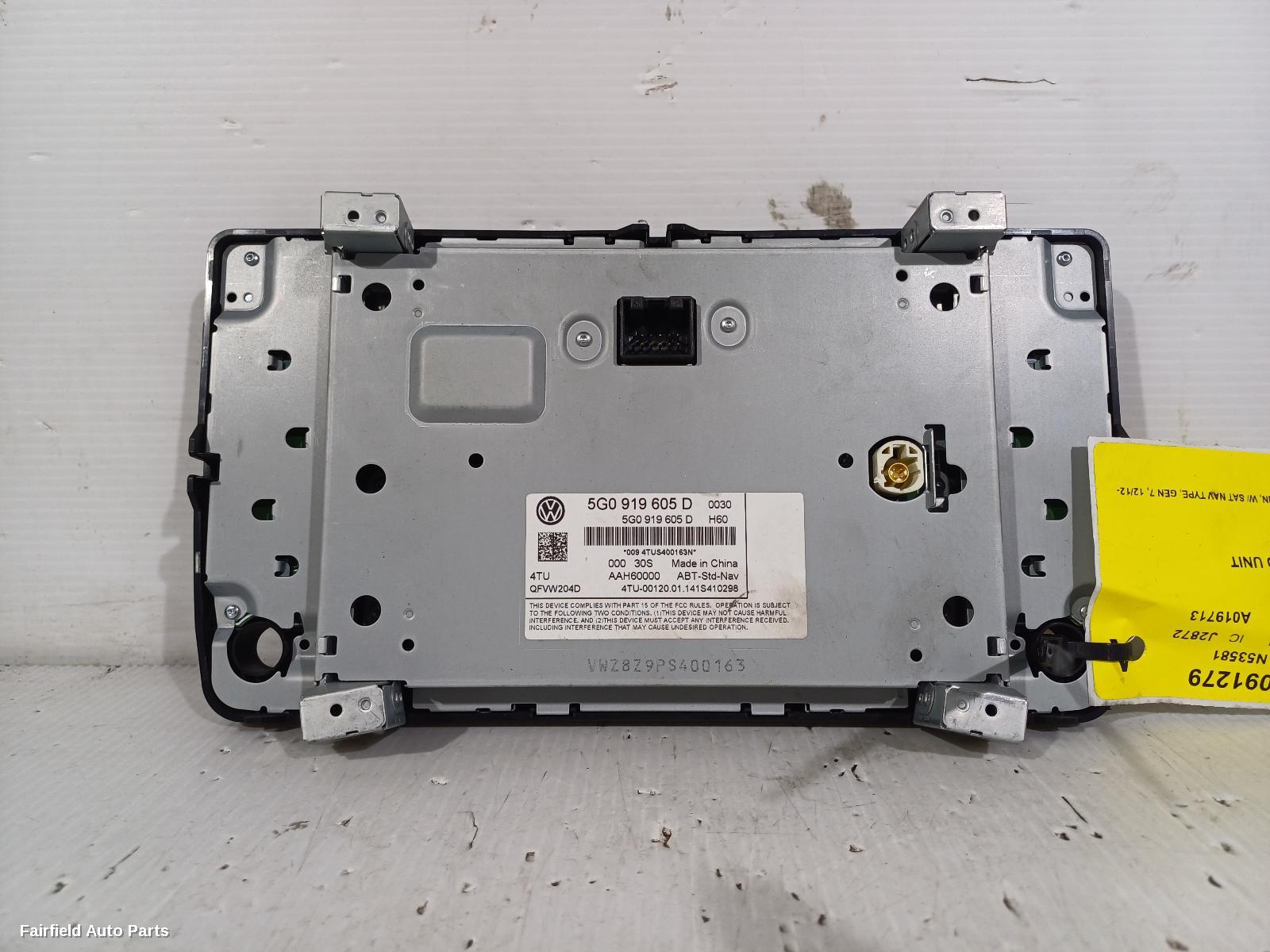 2012-2017 Volkswagen Golf Radio Cd Dvd Sat Tv