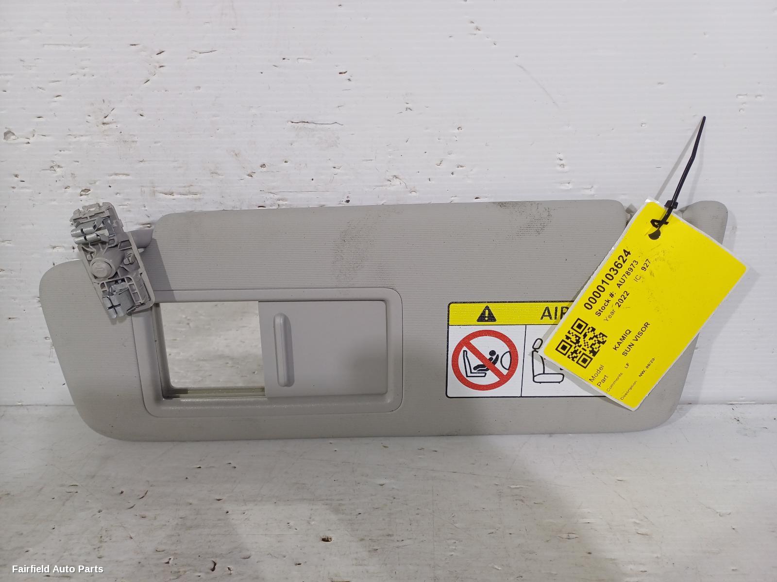 2020-2026 Skoda Kamiq Sunvisor