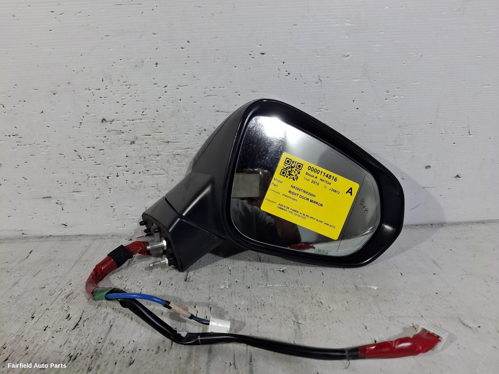 2014-2021 Lexus Nx Right Door Mirror