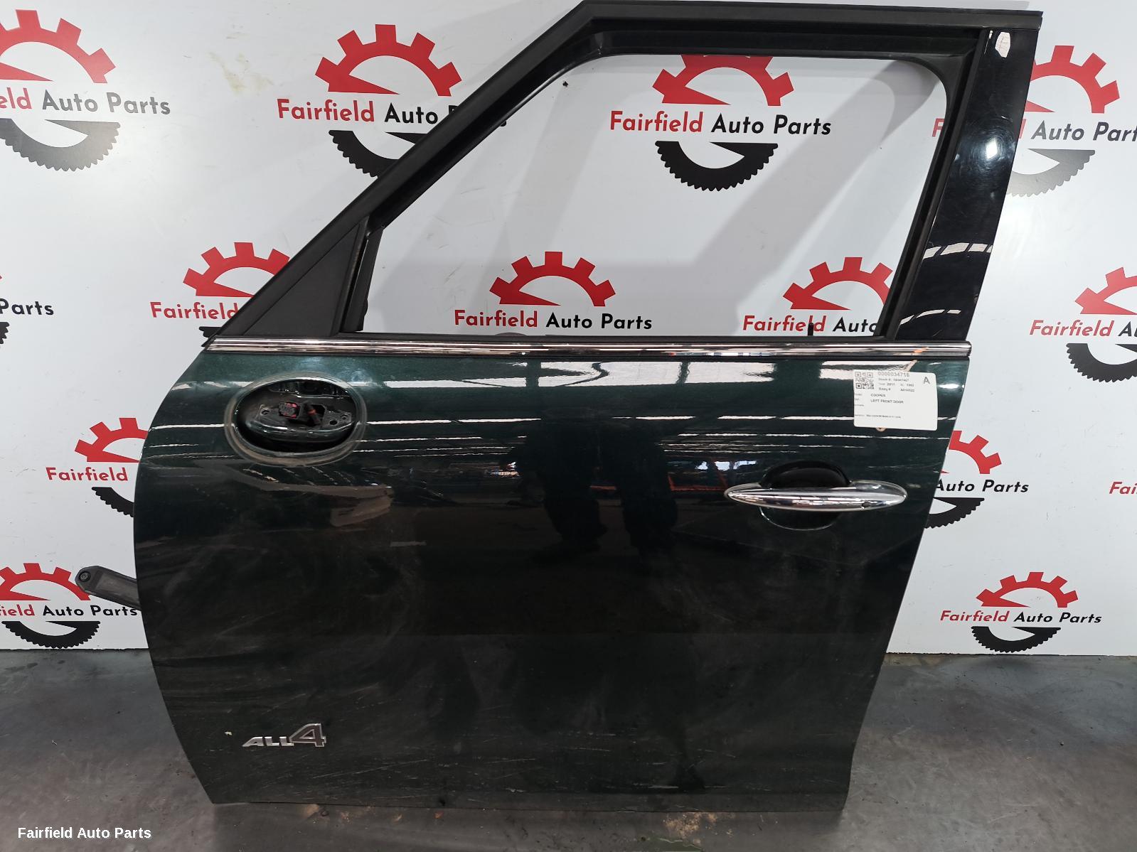 2011 Mini Cooper Left Front Door