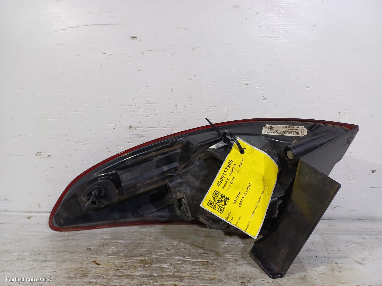 2013-2016 Renault Megane Left Taillight