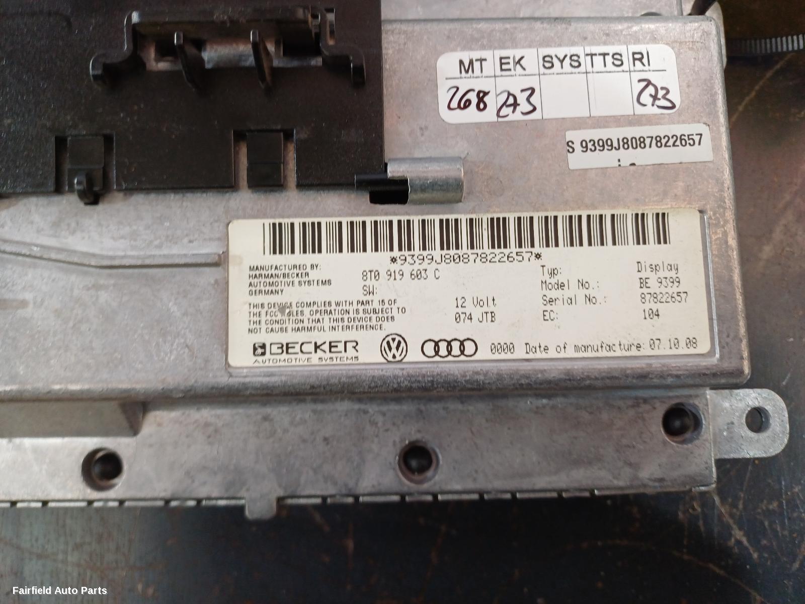 2008-2016 Audi A4 Radio Cd Dvd Sat Tv