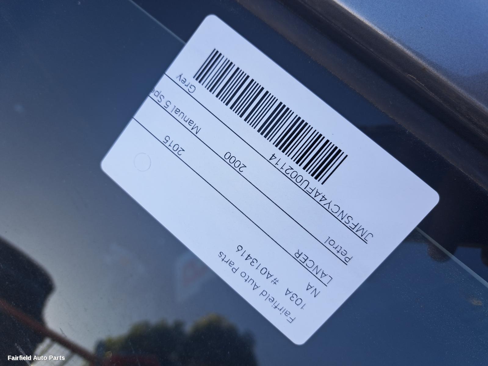 2015 Mitsubishi Lancer Sunvisor