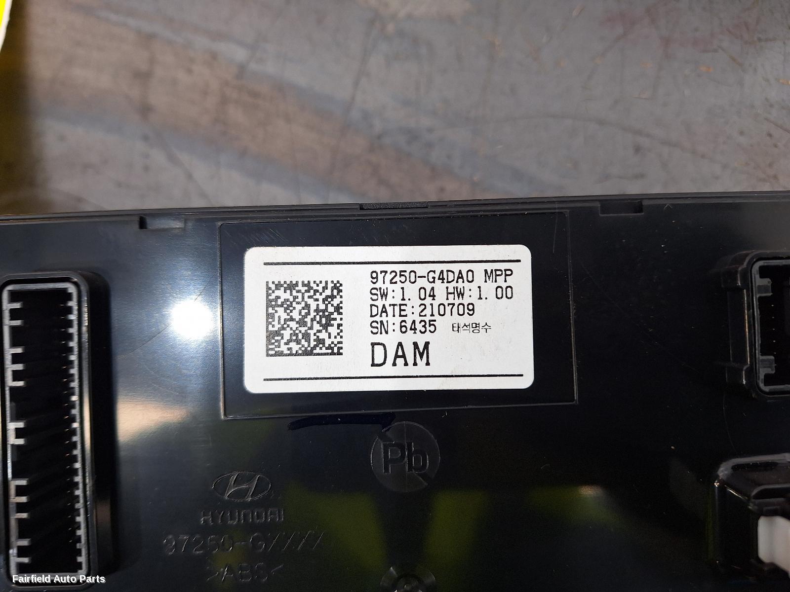 2017-2025 Hyundai I30 Heater Ac Controls