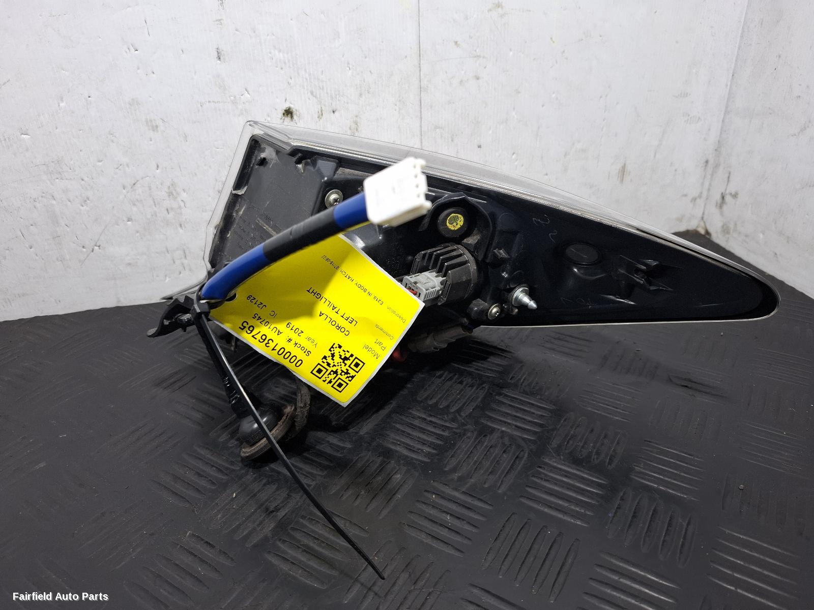 2018-2022 Toyota Corolla Left Taillight