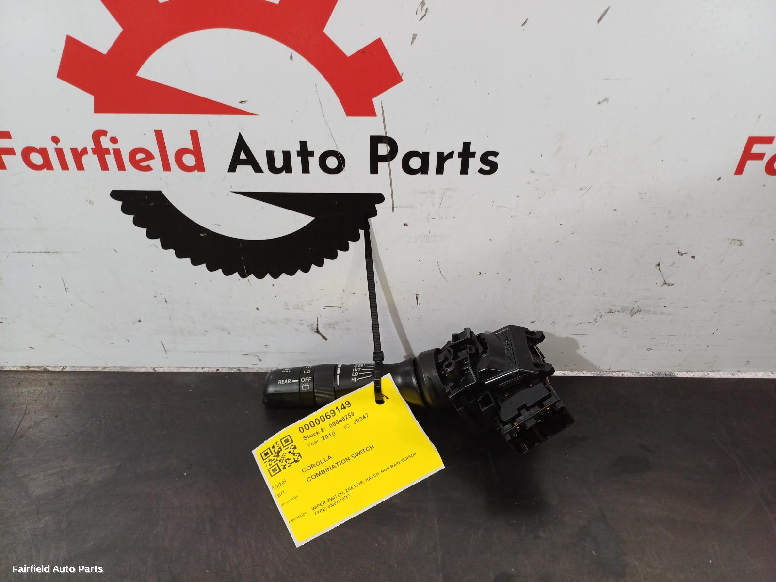 2007-2013 Toyota Corolla Combination Switch