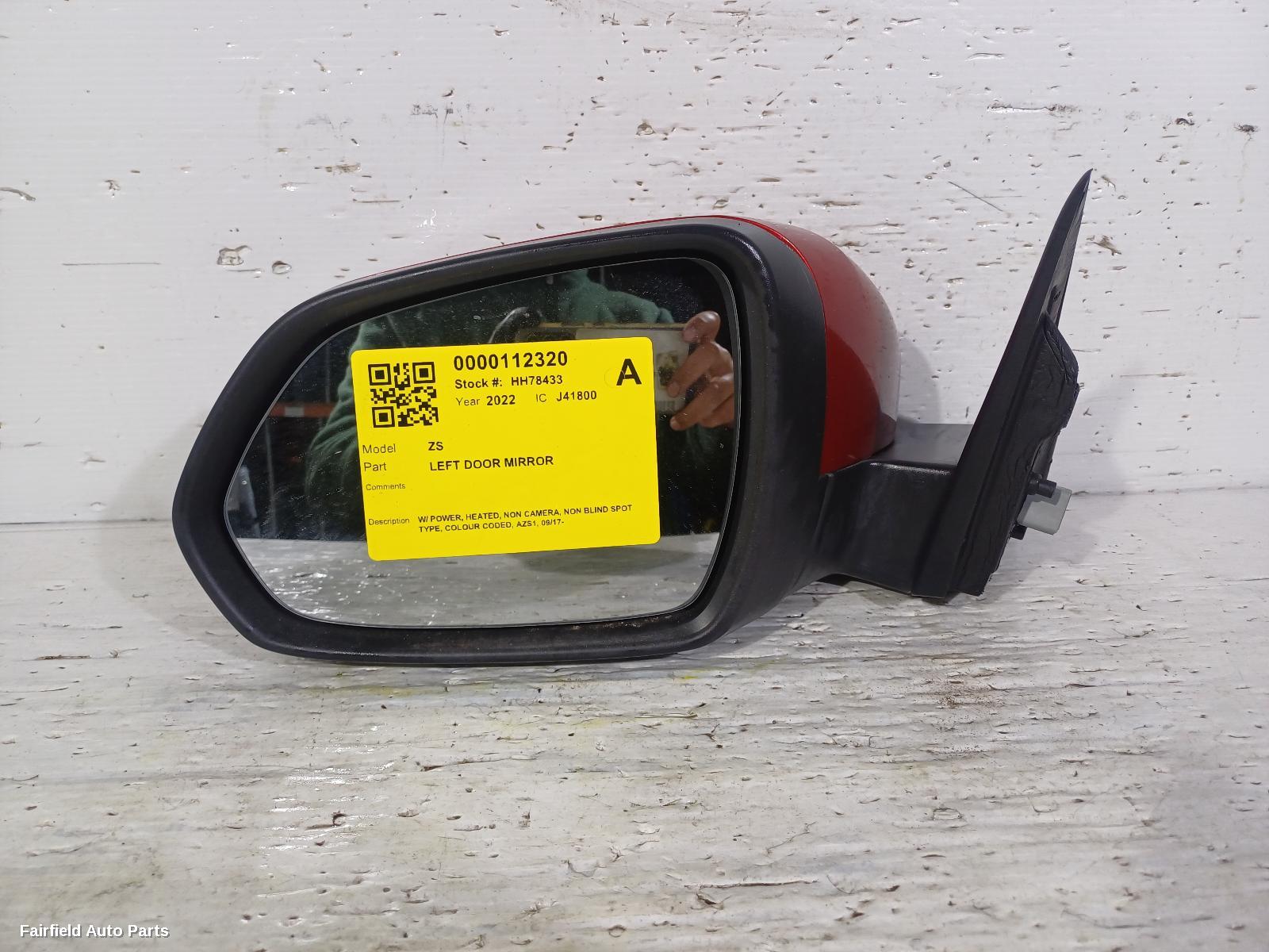 2017-2024 Mg Zs Left Door Mirror