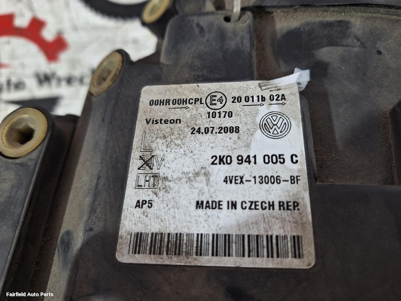 2006 Volkswagen Caddy Left Headlamp