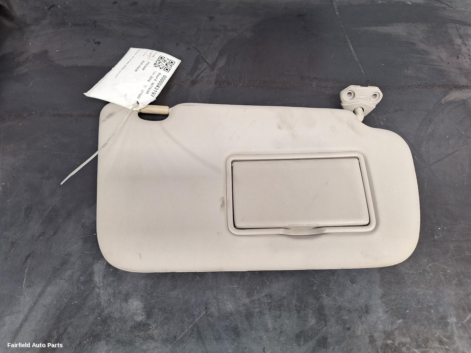 2012-2017 Nissan Pulsar Sunvisor