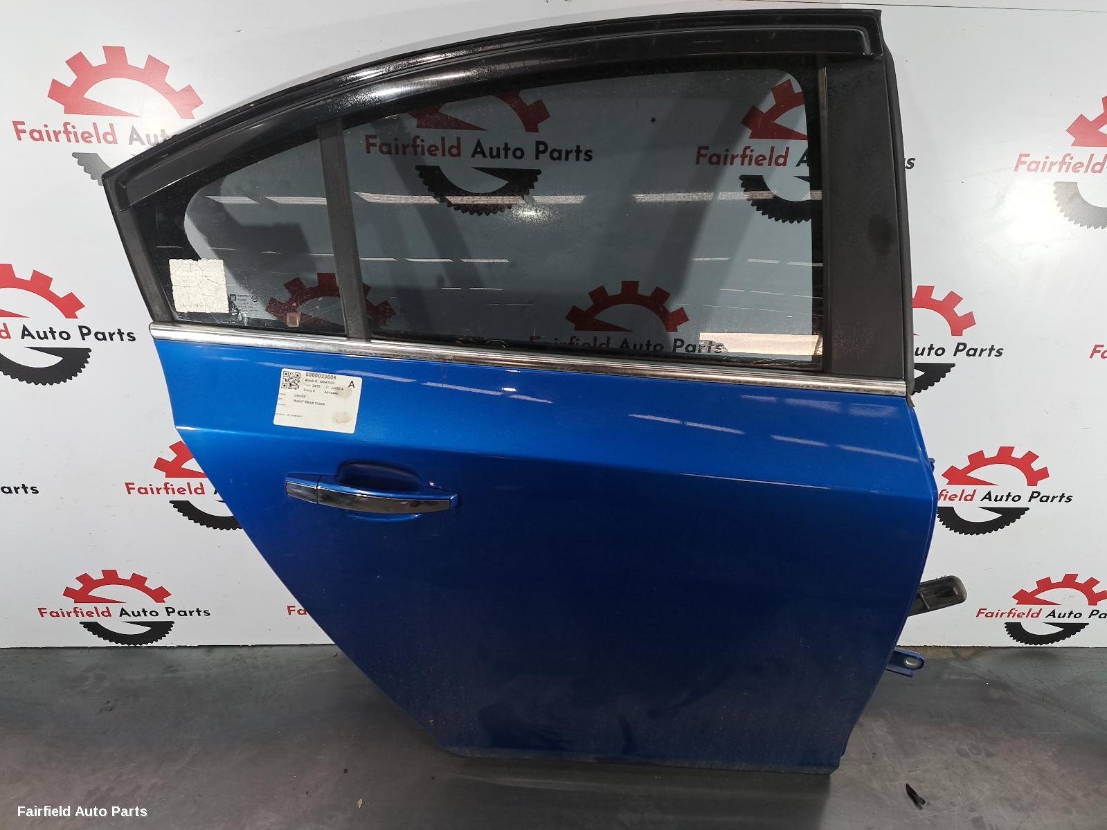 2010 Holden Cruze Right Rear Door Sliding