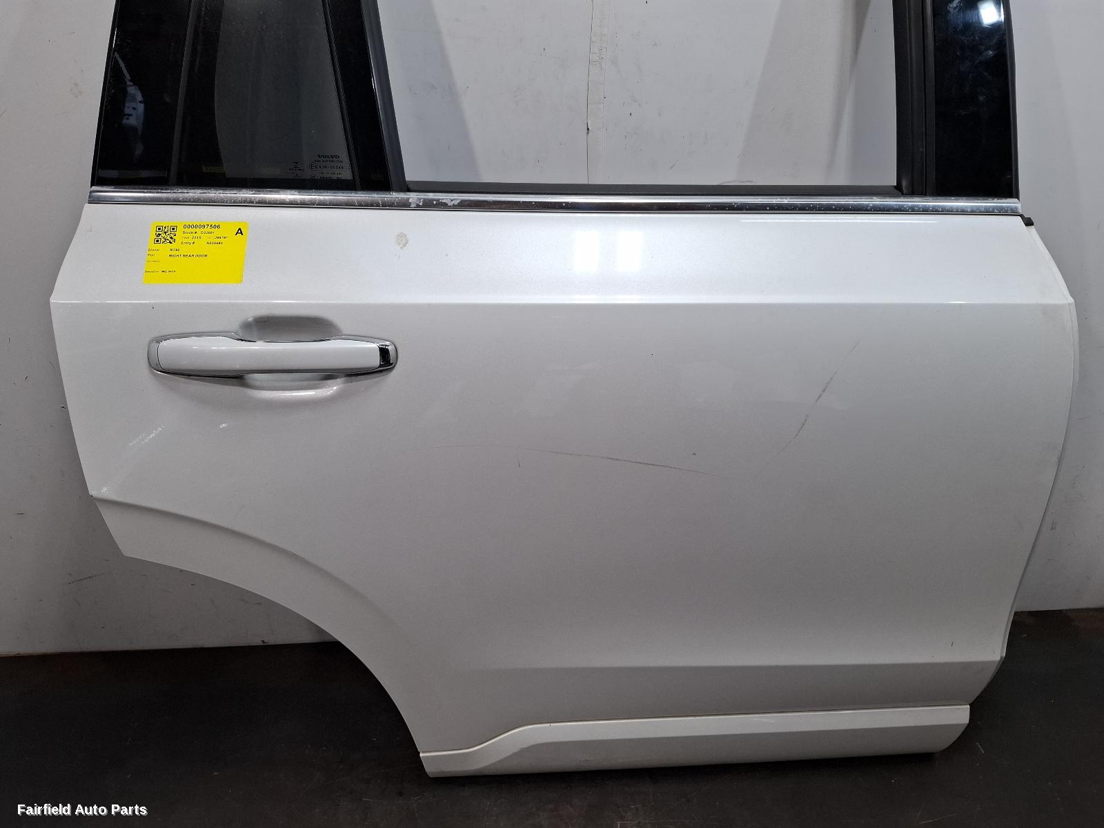 2015-2026 Volvo Xc90 Right Rear Door Sliding
