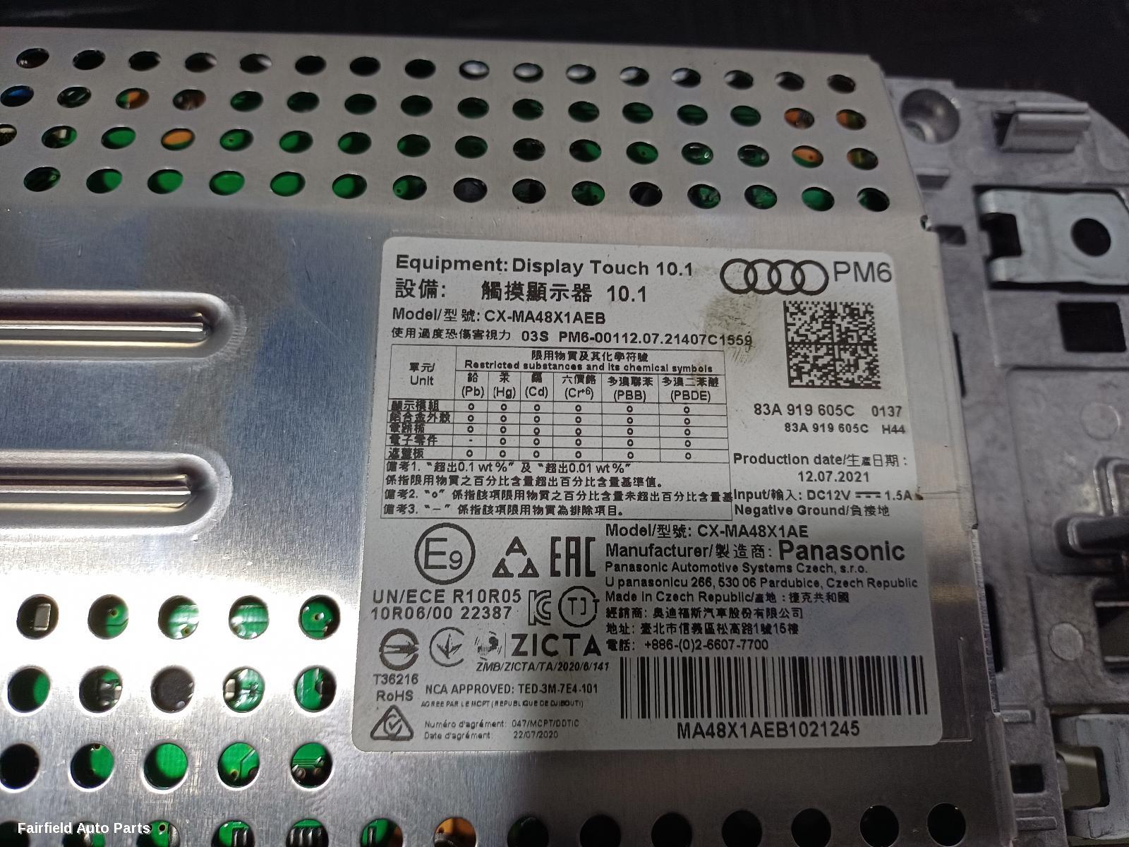 2019-2025 Audi Q3 Radio Cd Dvd Sat Tv